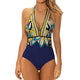 maillot de bain femme 2019 Women Backless Sexy Print Swimwear Beachwear Siamese Swimsuit Bikini maillot de bain femme one piece
