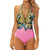 maillot de bain femme 2019 Women Backless Sexy Print Swimwear Beachwear Siamese Swimsuit Bikini maillot de bain femme one piece