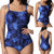 maillot de bain femme 2019 Women Large Size Beach Swimsuit Split Conservative swimwear Print High maillot de bain femme