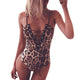 maillot de bain femme 2019 Women Sexy One-Piece Bikini Leopard Print Bandage Backless Swimwear Beachwear maillot de bain femme