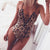 maillot de bain femme 2019 Women Sexy One-Piece Bikini Leopard Print Bandage Backless Swimwear Beachwear maillot de bain femme