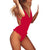 maillot de bain femme 2019 Women Sexy Ruffles One-Piece Bikini Push-Up Pad Swimwear Swimsuit Beachwear stroje k pielowe damskie