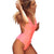 maillot de bain femme 2019 Women Sexy Ruffles One-Piece Bikini Push-Up Pad Swimwear Swimsuit Beachwear stroje k pielowe damskie
