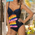 maillot de bain femme 2019 Women Summer Backless Sexy Print Swimwear Beachwear Siamese Swimsuit Bikini maillot de bain femme