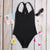 maillot de bain femme 2019 Women's Bikini Color Solid One Piece Swimsuit Pushups Swimwear Beachwear maillot de bain femme