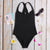 maillot de bain femme 2019 Women's Bikini Color Solid One Piece Swimsuit Pushups Swimwear Beachwear maillot de bain femme