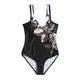 maillot de bain femme 2019 Women's Bikini Printing One Piece Swimsuit Pushups Swimwear Beachwear maillot de bain femme
