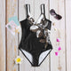 maillot de bain femme 2019 Women's Bikini Printing One Piece Swimsuit Pushups Swimwear Beachwear maillot de bain femme