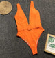 neon deep v one piece swimwear women buckle belt swimsuit maillot de bain femme 2019 beachwear swim bathing suit women monokini