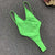 neon green one piece swimsuit sexy thong bikini 2019 high cut backless swimwear women monokini badpak hollow out bathing suit