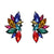 new mixed wholesale trendy vintage prevail design stylish crystal elegant customizedfashion stud Earrings for women fashion 36