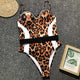 sexy belt bikini 2019 push up swimwear underwire one piece swimsuit ladies bathing suit women leopard snake patchwork bikinis