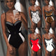 sexy belt bikini 2019 push up swimwear underwire one piece swimsuit ladies bathing suit women leopard snake patchwork bikinis