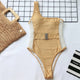 sexy belt swimwear women one piece swimsuit 2019 new mesh patchwork one shoulder strap bathing suit ladies badpak dames meisje