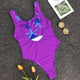 sexy high waist print swimsuit one piece swimwear crop top bikini 2019 summer beachwear bathing suit women red hollow out badpak