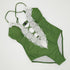 sexy lace one piece swimwear green swimsuit women swimming bathing suit ladies maillot de bain femme 2019 monokini badpak dames