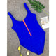 sexy neon bikini zipper swimwear women one piece swimsuit maillot de bain femme 2019 une piece swim bathing suit monokini badpak