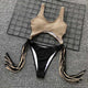 tassel swimwear women one piece swimsuit 2019 sexy mid cut bikini hollow out bathing suit monokini maillot de bain femme badpak