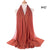women plain bubble chiffon scarf hijab wrap printe solid color shawls headband muslim hijabs scarves/scarf 47 colors