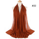 women plain bubble chiffon scarf hijab wrap printe solid color shawls headband muslim hijabs scarves/scarf 47 colors