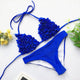 yellow flower bikini set red shirred bikinis 2019 mujer maillot de bain femme bandage pleated swimsuit women push up swimwear