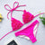 yellow flower bikini set red shirred bikinis 2019 mujer maillot de bain femme bandage pleated swimsuit women push up swimwear