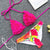 yellow flower bikini set red shirred bikinis 2019 mujer maillot de bain femme bandage pleated swimsuit women push up swimwear