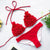 yellow flower bikini set red shirred bikinis 2019 mujer maillot de bain femme bandage pleated swimsuit women push up swimwear